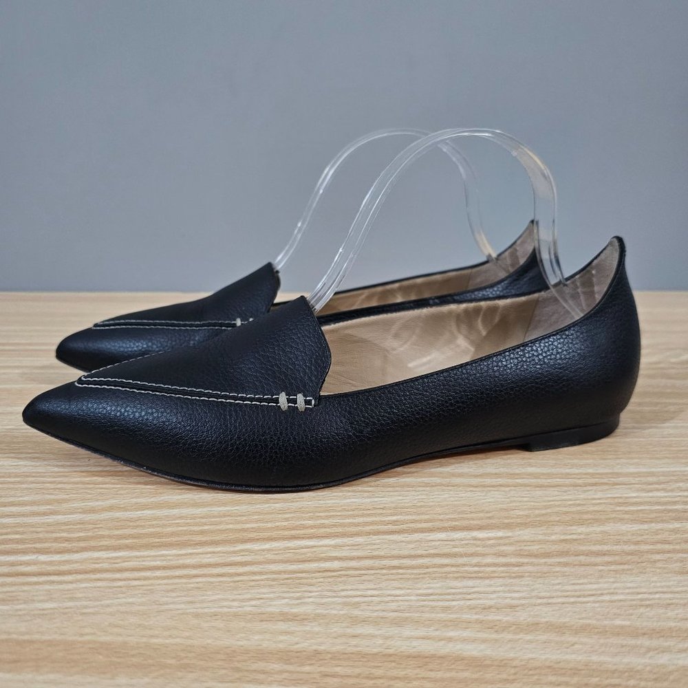 M Gemi Stellato Sacchetto Womens EU Size 39 Shoes Black Leather Flats